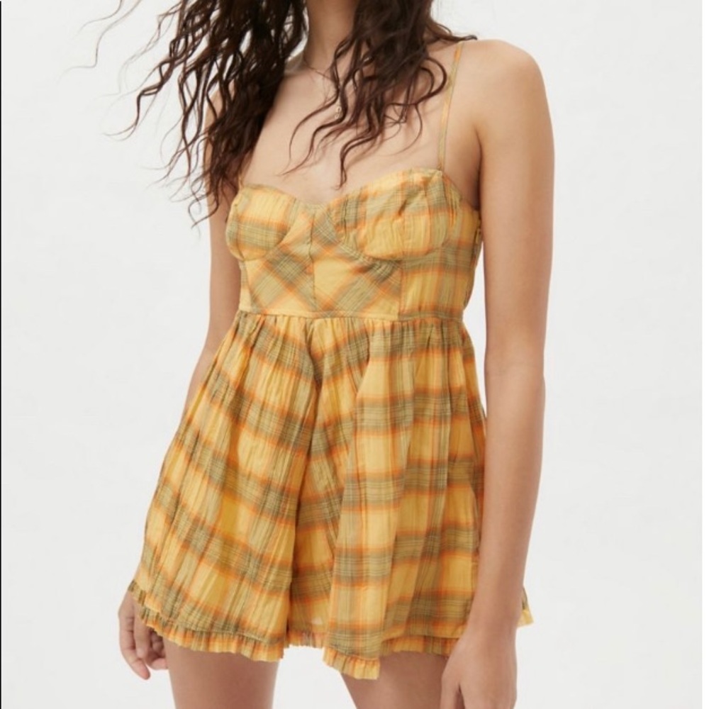 UO Lorelei crinkle romper